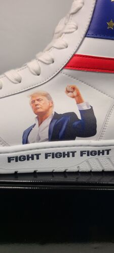 Donald Trump FIGHT FIGHT FIGHT High Top Sneakers | Size 13 | LIMITED To 5000 🔥