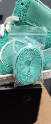 Corporate x Jordan Air Ship PE SP "GOT EM" | Mens Sz 9 | Aqua Green Hairy Suede
