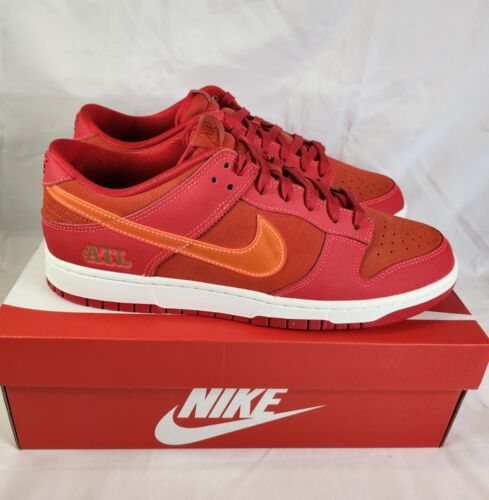 Nike Dunk Low ATL Atlanta | Mens Size 12 | University Red Bright Crimson HOT🔥