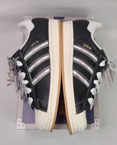 Korn x Adidas Superstar Black Gum | Mens Sz 14 | 30th Anv Red Pick + PURP Laces!