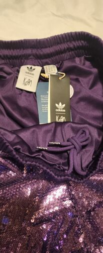 Adidas x KoRn Purple Sequin Track Pants | Size SMALL | NWT 30th Anniversary π₯