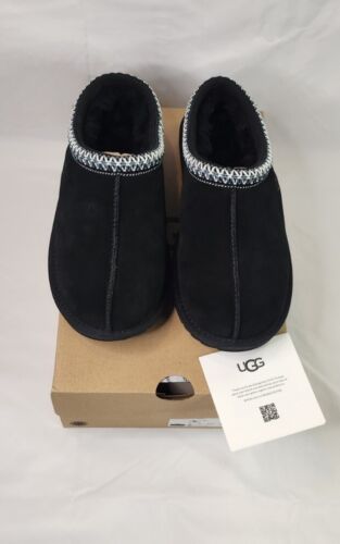UGG Tasman Slipper | Mens 5 / Womens Size 6 | Black Soft Suede NEW In Box J5
