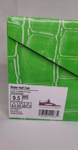 Vans x Carpet Company Skate Half Cab | Mens 9.5 | Purple Croc Skin Marshmallow