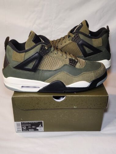 Air Jordan 4 Retro SE Craft Medium Olive Pale Vanilla | Mens Size 12 | NWB 🔥