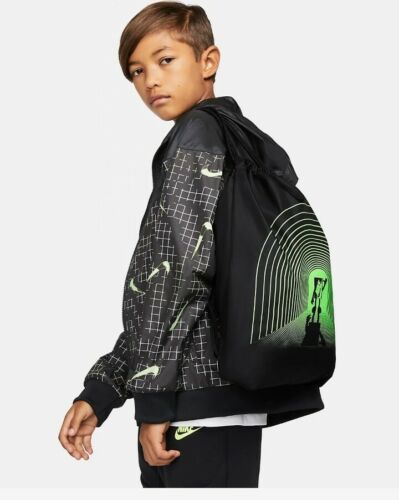 Nike Air Jordan Jumpman Drawstring Bag Backpack Black/Green SOLD OUT NWT