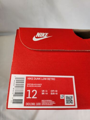 Nike Dunk Low Retro Panda | MENS SIZE 12 | White Black Classic Colorway NEW!