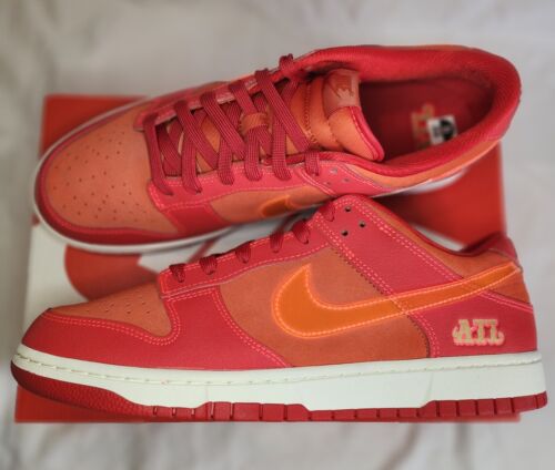 Nike Dunk Low ATL Atlanta | Mens Size 12 | University Red Bright Crimson HOT🔥