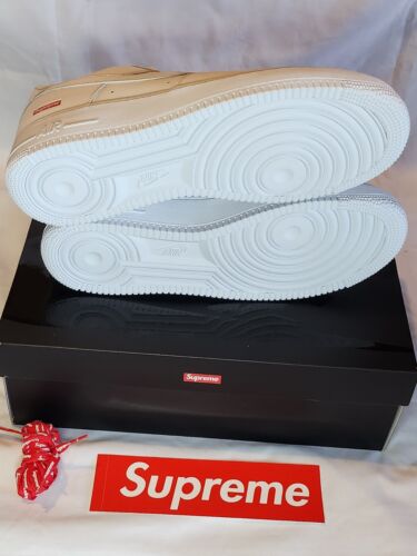 Mens Size 12 - Nike Air Force 1 Low x Supreme BoX LoGo WHITE 🔥 Brand New!!!