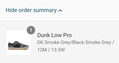 Nike SB Dunk Low Pro Dark Smoke Grey | Mens Sz 12 | Gum Bottom + 2 Laces π₯π₯