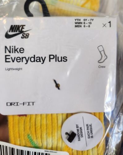 Nike SB x Ebay Everyday Plus Socks Size MED. Mens 6-8 / Wmns 6-10 Sandy Bodecker
