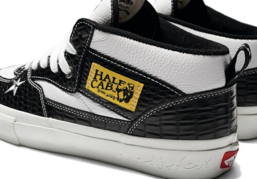Vans x Carpet Company Skate Half Cab | Mens 10.5 | Black Croc Embossed Leather
