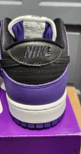 Nike SB Dunk Low Pro Court Purple | Mens 12 | Black White Purple Panda