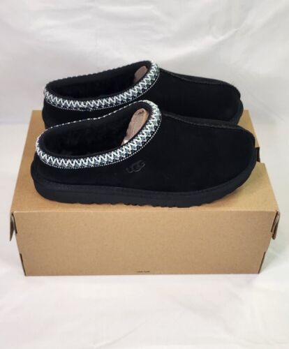 UGG Tasman Slipper | Mens 5 / Womens Size 6 | Black Soft Suede NEW In Box J5