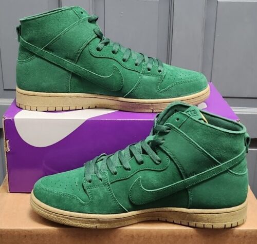 Nike SB Dunk High Pro Decon MENS SIZE 12 Gorge Green Deconstructed Craft Gum
