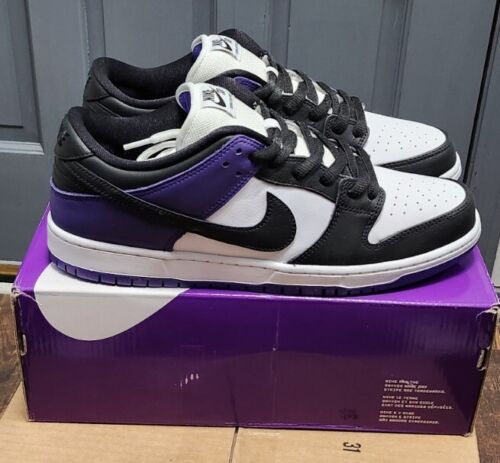 Nike SB Dunk Low Pro Court Purple | Mens 12 | Black White Purple Panda