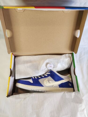 Nike SB Dunk Low Pro QS x Fly Streetwear Gardenia | Mens Sz 13 | Royal Sail Fog