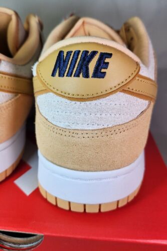W Nike Dunk Low LX Gold Suede Mens Size 11.5 /Womens 13 Extended Size A+ QUALITY
