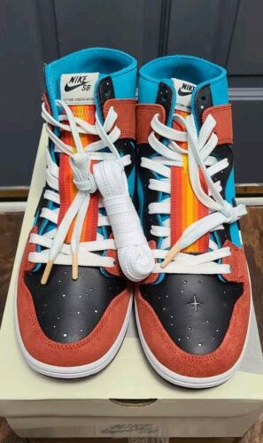 Nike SB Dunk High Decon QS x Di’orr Greenwood | Mens Sz 12 | Turquoise Blue