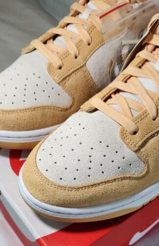 Nike Dunk Low LX Gold Suede Mens Size 12 / Womens 13.5 Extended Size A+ QUALITY