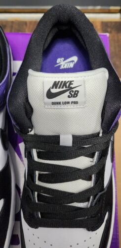 Nike SB Dunk Low Pro Court Purple | Mens 12 | Black White Purple Panda