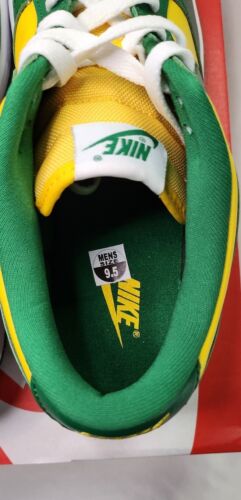 Nike Dunk Low SP Brazil 2020/2024 Green Yellow | Mens Size 9.5 | ✅️ Ships FAST