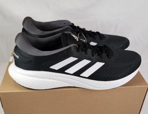 Adidas Supernova 2M - Mens Size 12 - Black & White Lightweight Running Shoes