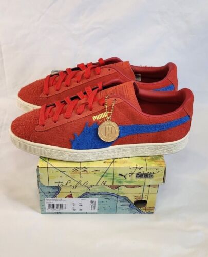 Puma x One Piece Suede 'BUGGY' | MENS SZ 12 | Ultra Red Anime Collab Ships FAST!