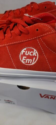 Supreme Γ Vans Sid 2024 RED | Mens Size 11.5 | "Fuck Em!" NIB Ships FAST! π₯