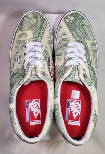 Supreme x Vans Dollar Bill Green "Skate Era" Mens Size 12 NEW 2023 Sneakers