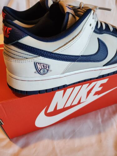 Nike Dunk Low Retro EMB x NBA 75th Anniversary x Brooklyn Nets Mens Size 12 USED