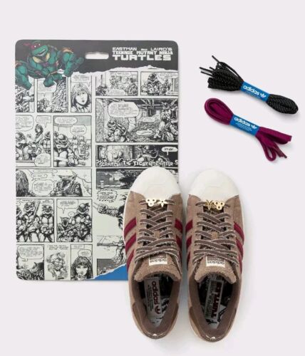 Adidas x TMNT Master Splinter Shelltoe | US Size 12.5 | Extra Laces + Comic Book