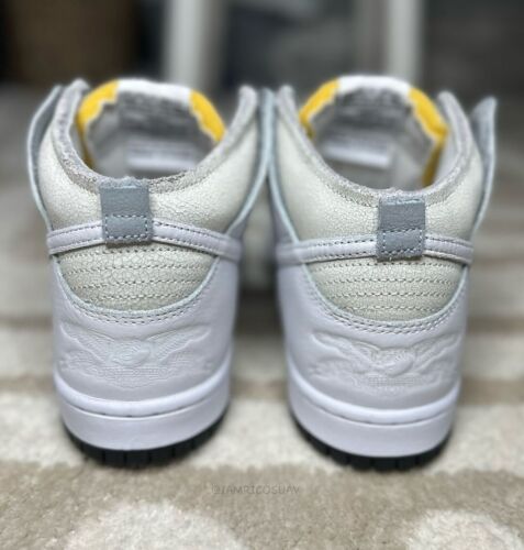 AntiHero x Nike SB Dunk High Pro | Mens Size 12 | White Cream Grey Black Crackle