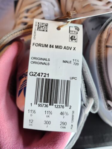 Adidas Forum 84 Mid ADV x Lil Dre Mens Size 12 Skate High White /Pink /Blue 🔥🔥