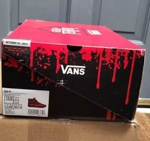Vans Sk8-Hi x Nightmare On Elm Street Freddy Krueger House Of Terror MENS SZ 13