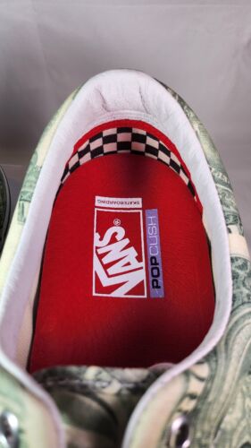 Supreme x Vans Dollar Bill Green "Skate Era" Mens Size 12 NEW 2023 Sneakers