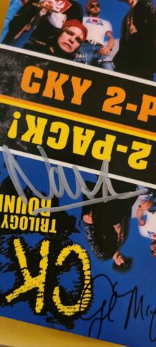 CKY 2 Pack DVD Box Set SIGNED By BAM MARGERA April Phil Trilogy Round 1 & 2 NEW!
