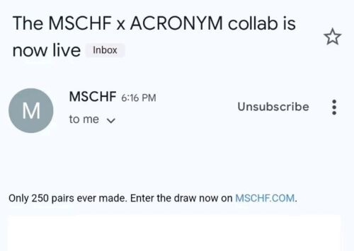 MSCHF Super Normal x Acronym AG | Mens Sz 14 | ONLY 250 PAIRS Green White Black