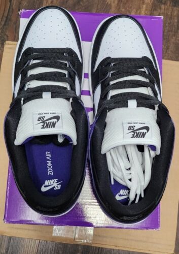 Nike SB Dunk Low Pro Court Purple | Mens 12 | Black White Purple Panda