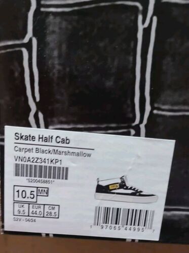 Vans x Carpet Company Skate Half Cab | Mens 10.5 | Black Croc Embossed Leather