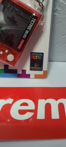 Supreme x Tetris RED Handheld Mini Game Console W/Keychain SS24 🔥