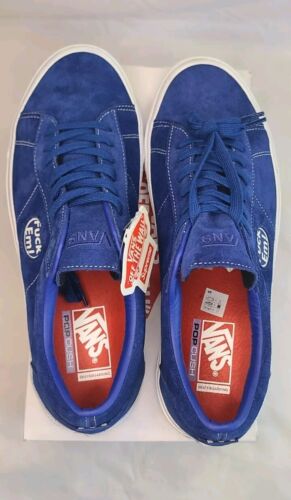 Supreme × Vans Sid 2024 BLUE | Mens Size 12 | "Fuck Em!" NIB Ships FAST! 🔥