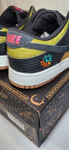 Nike Dunk Low PRM | Womens Sz 13.5 / Mens 12 | Dia De Muertos Familia Pink Gold