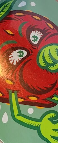 StrangeLove 420 "GLITTER RED" Strawberry Cough Deck 8.875 Super RaRe Skateboard