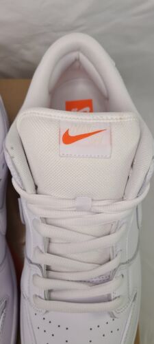 Nike SB Dunk Low Pro ISO Triple White | Mens Size 13 | NEW 2024 Orange Label 🔥