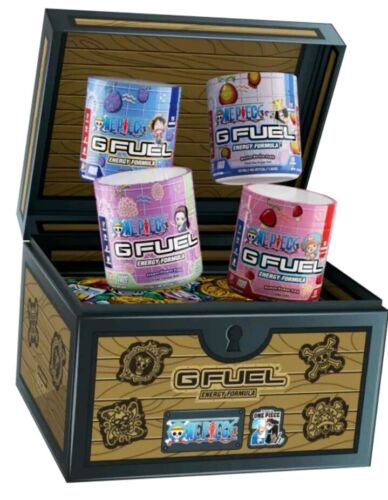 Gfuel x One Piece Treasure Chest Collectors Box | Devil Fruit Flavors Luffy Nico