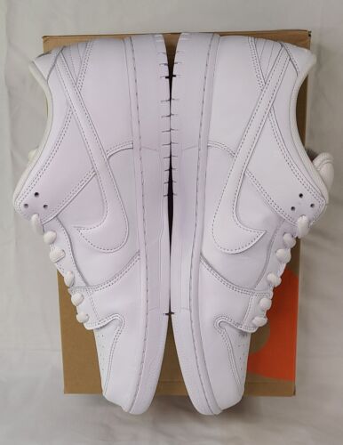 Nike SB Dunk Low Pro ISO Triple White | Mens Size 13 | NEW 2024 Orange Label 🔥
