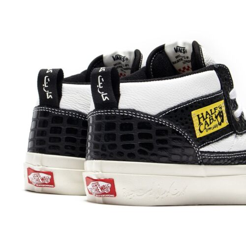 Vans x Carpet Company Skate Half Cab | Mens 10.5 | Black Croc Embossed Leather