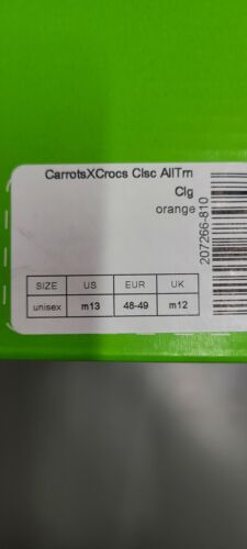 Crocs All Terrain Clog Carrots In Hand Size 12 Brand New HOT Summer Spring Shoes
