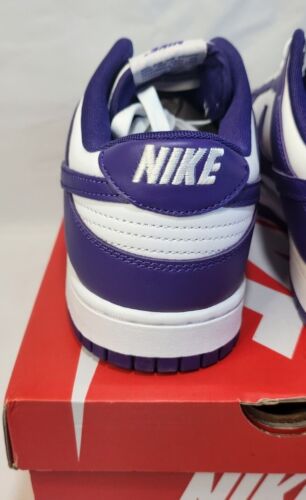Nike Dunk Low Retro "Court Purple" | Mens Size 11.5 | White Purple Leather NEW
