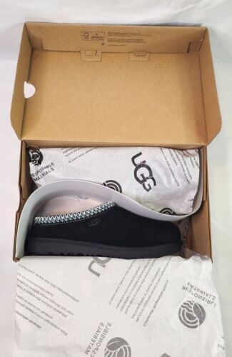 UGG Tasman Slipper | Mens 5 / Womens Size 6 | Black Soft Suede NEW In Box J5